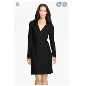 Olive Green Calvin Klein Jersey Wrap Dress